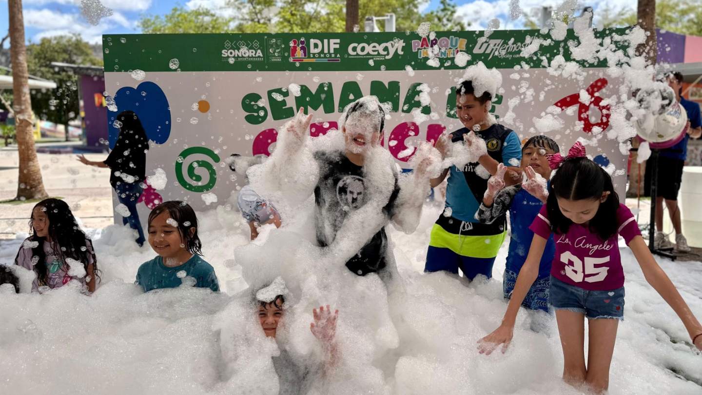 Un éxito la Semana de la Ciencia Divertida en el Parque Infantil de DIF Sonora